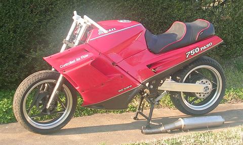 [Chassis with a side fairing and a tail-section fairing held n with zip ties).]