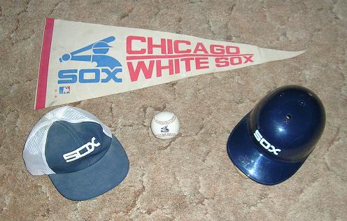 [All of my Chicago White Sox souvenirs from the 1970s.]