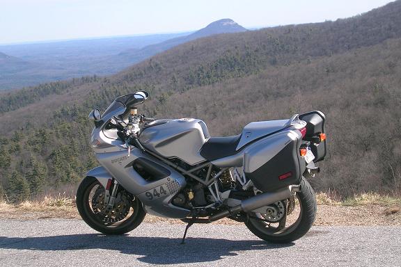 [The ST2 in northern Georgia at an overlook on the Richard Russell Scenic Byway (Hwy 348).]